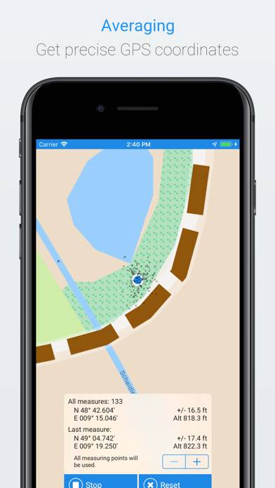 GPS Averaging App skärmdump #1