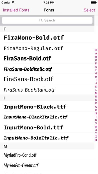 FondFont: Install System Fonts Schermata dell'app #1