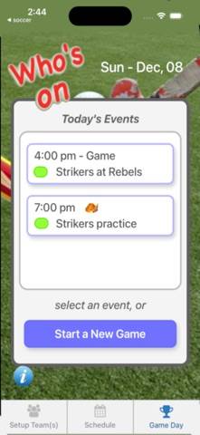 Who's On - Field Hockey