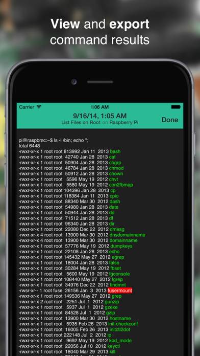 SimpleSSH Schermata dell'app