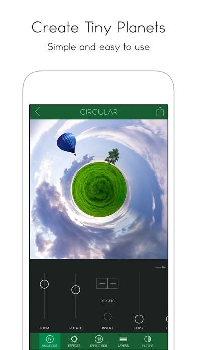 Circular Tiny Planet Editor Captura de pantalla de la aplicación #2