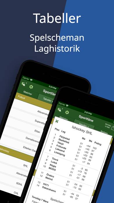 Sportfåne App skärmdump #3