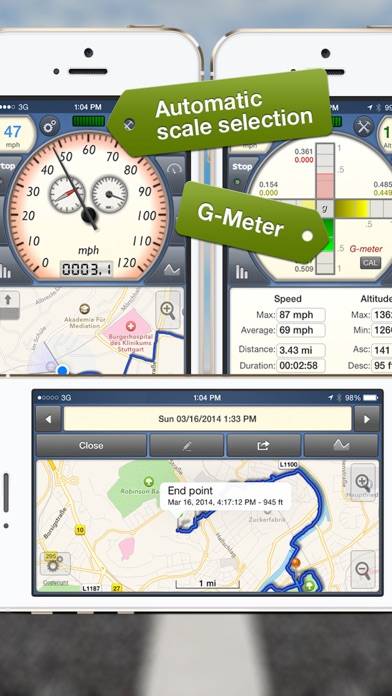GPSSpeed Scooter: The GPS tool App-Screenshot #3