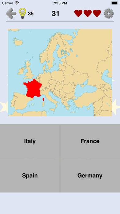 European Countries App skärmdump #2