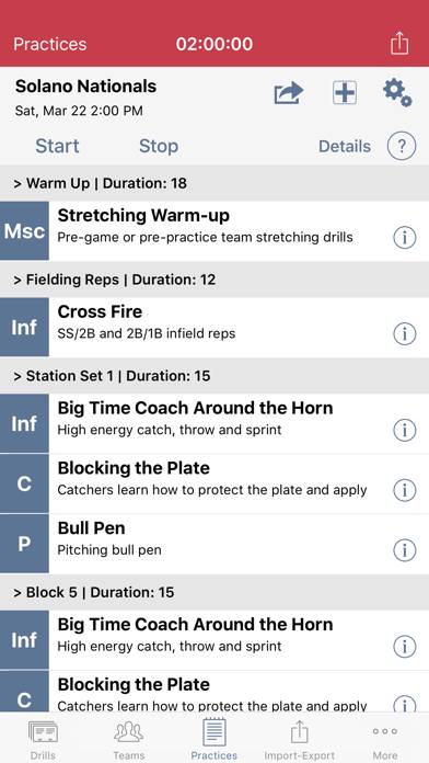 Practice Planner - Baseball screenshot