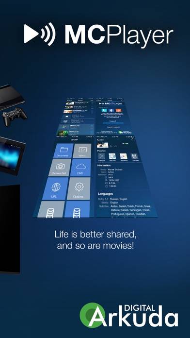 MCPlayer Pro wireless UPnP video player for iPhone, stream movies on HD TV Captura de pantalla de la aplicación #5