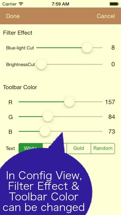 Brightness and Blue Light Cut Browser “AceColor” Captura de pantalla de la aplicación #5