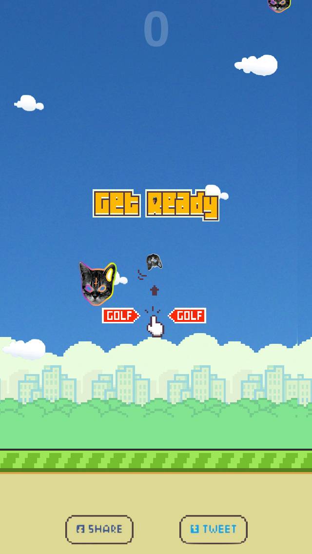 Flying Tron Cat screenshot