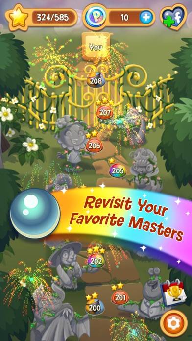 Peggle Blast schermata del gioco