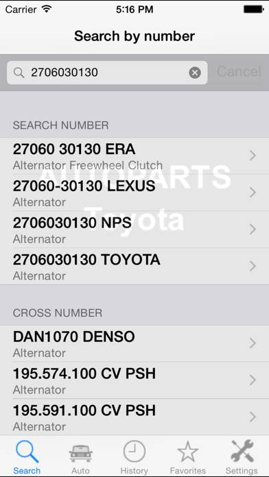 Autoparts for Toyota Uygulama ekran görüntüsü #1