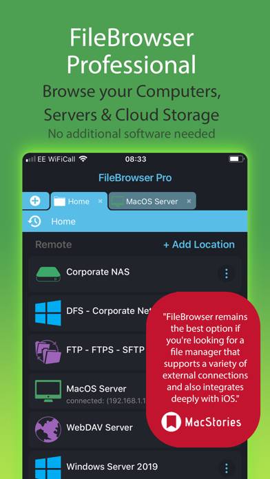 FileBrowser Professional App screenshot #1