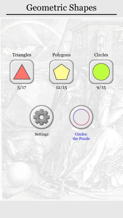 Geometric Shapes: Triangle & Circle Geometry Quiz Captura de pantalla de la aplicación #4