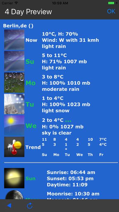 Earth-Weather App skärmdump