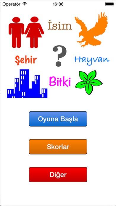 İsim Şehir Oyunu App screenshot #2