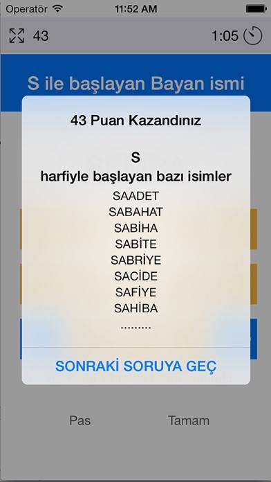 İsim Şehir Oyunu App screenshot #3