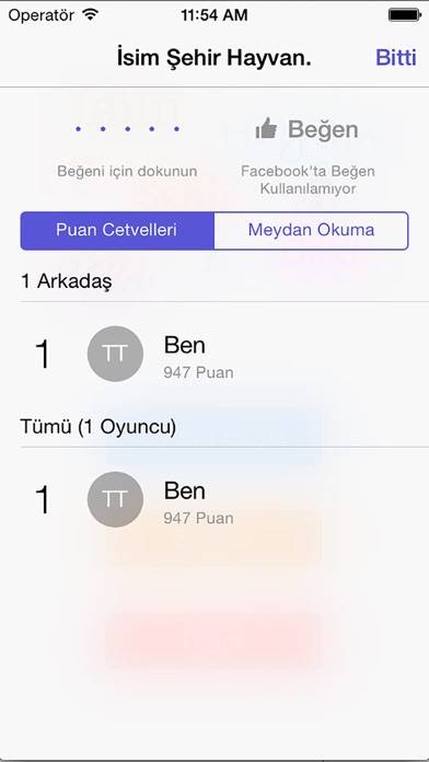 İsim Şehir Oyunu App screenshot #4