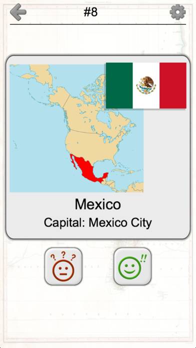 American Countries and Caribbean: Flags, Maps Quiz Schermata dell'app #4