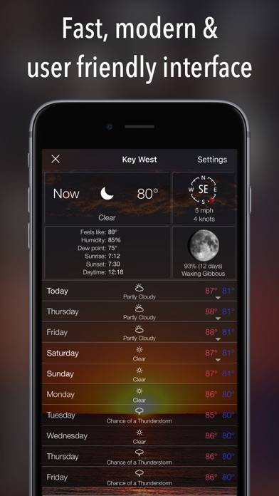10 Day NOAA Weather Captura de pantalla de la aplicación #4