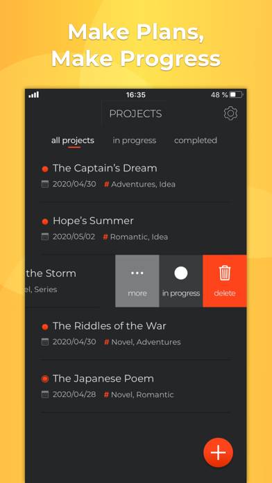 Story Planner for Writers Captura de pantalla de la aplicación #2