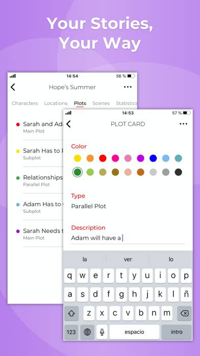 Story Planner for Writers Captura de pantalla de la aplicación #4