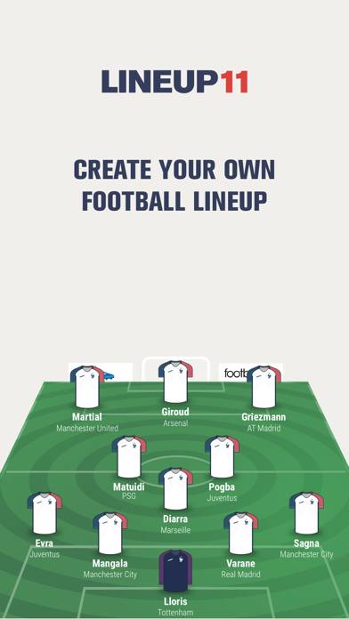 Lineup11 - Football Lineup immagine dello schermo