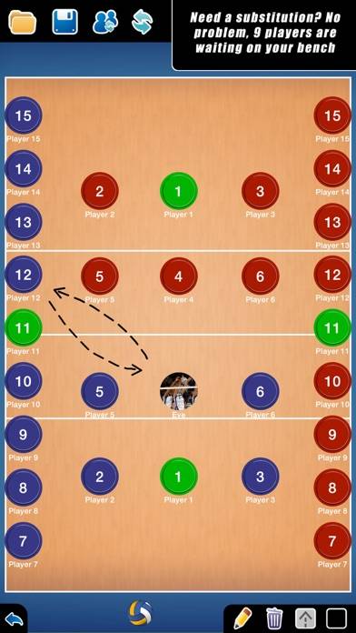 Coach Tactic Board: Volley plus plus App screenshot #2