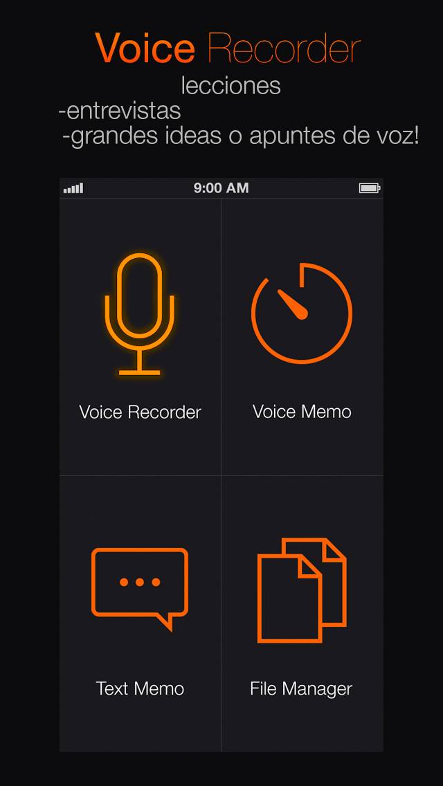 Grabadora voz: grabación audio Captura de pantalla de la aplicación #4
