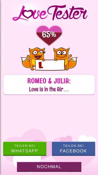 Love Tester Partner Match Game App skärmdump #5