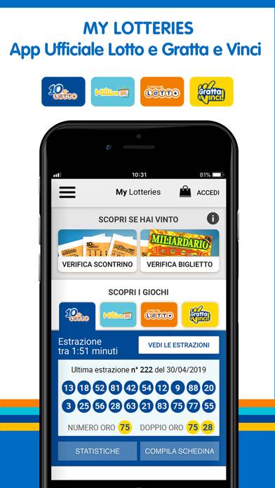 My Lotteries: Verifica Vincite Schermata dell'app #1