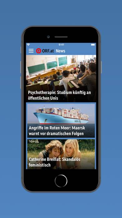 ORF.at News Bildschirmfoto