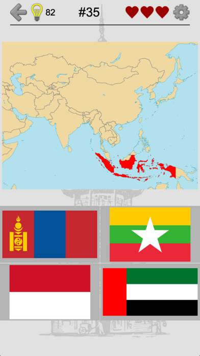 Asian Countries & Middle East - Flags and Capitals