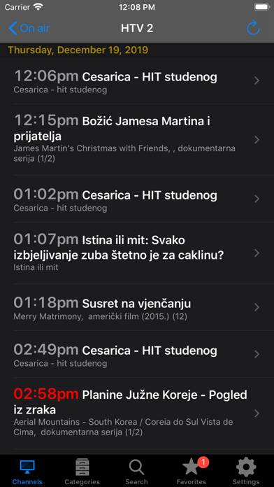 Croatian TV plus Capture d'écran de l'application #2