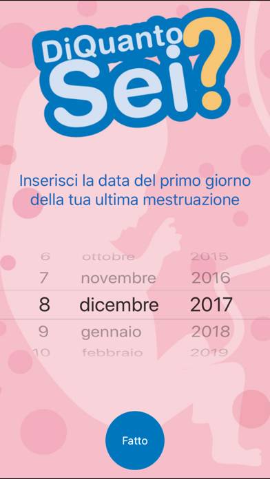 How many weeks are you? Schermata dell'app #2