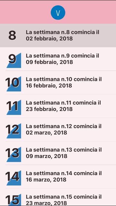 How many weeks are you? Schermata dell'app #3