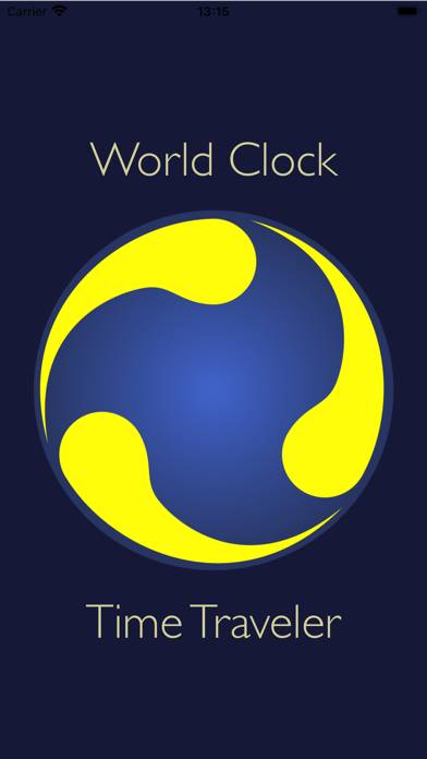 World Clock Time Traveler Pro Captura de pantalla de la aplicación #1