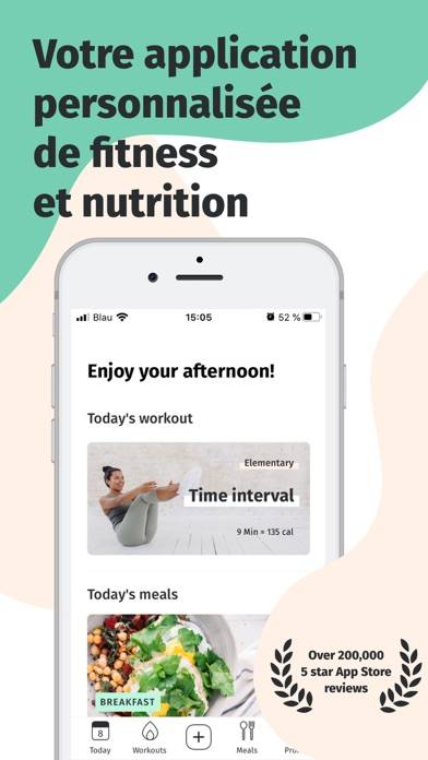 8fit Workouts & Meal Planner Schermata dell'app #1