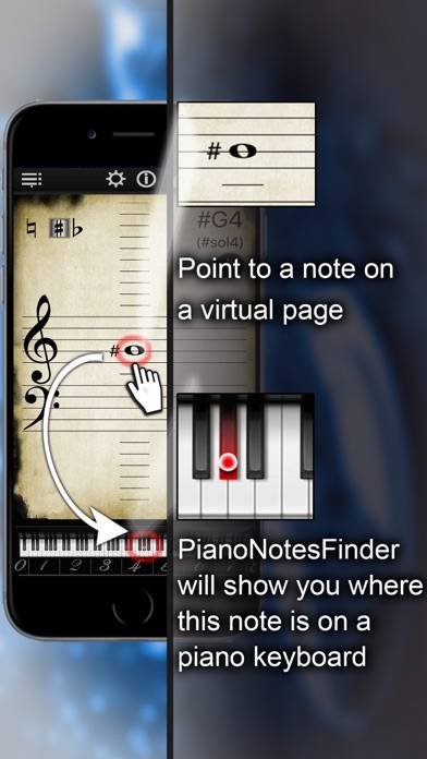 Piano Notes Finder LR App-Screenshot #1
