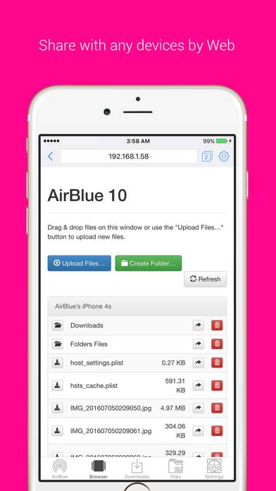 AirBlue Sharing 10 Captura de pantalla de la aplicación #3