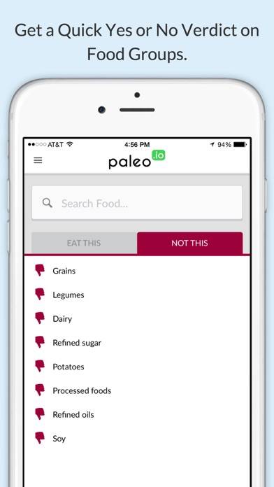 Paleo (io) Captura de pantalla de la aplicación