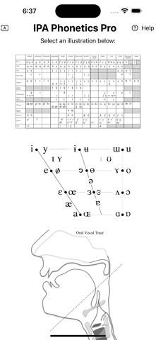 IPA Phonetics App skärmdump