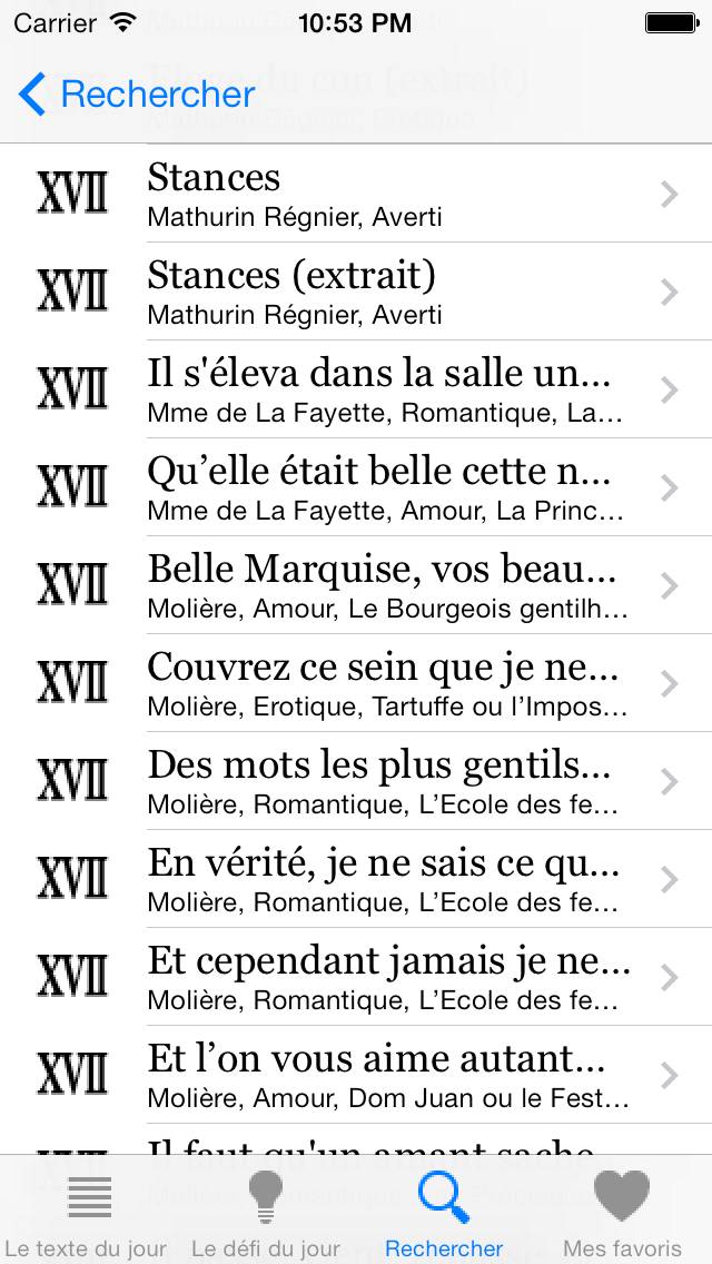 Un Texte Un Eros App screenshot #3