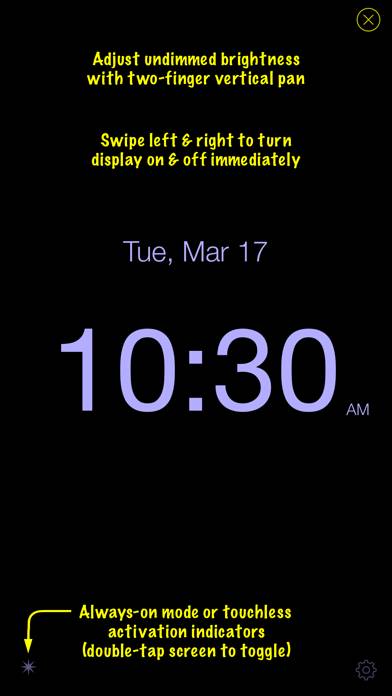 Disappearing Bedside Clock App screenshot #2