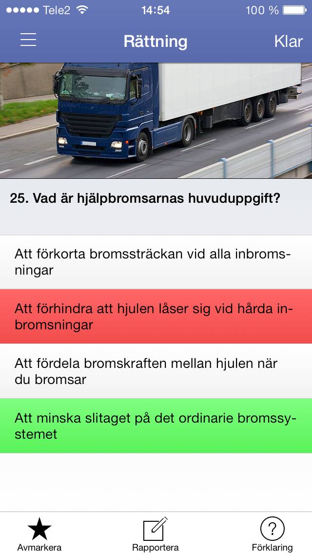 IKörkort Lastbil App screenshot