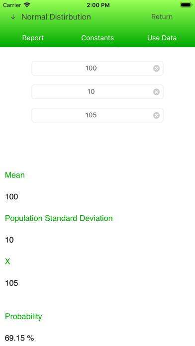 Statistics Calc. App screenshot #4