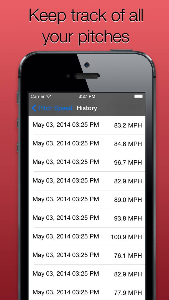 Pitch Speed for Baseball and Softball App screenshot #4