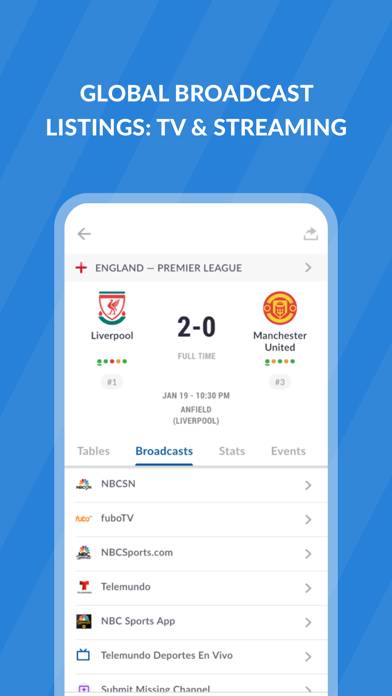 Live Soccer TV: Scores & Stats Uygulama ekran görüntüsü #5