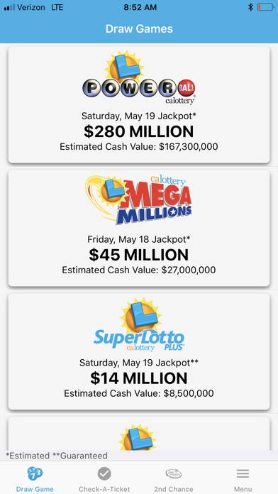 CA Lottery Official App App screenshot #5
