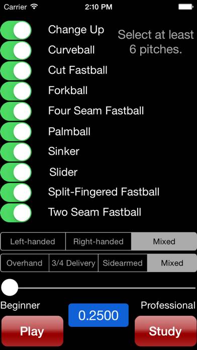 Pitch Grips App screenshot #1