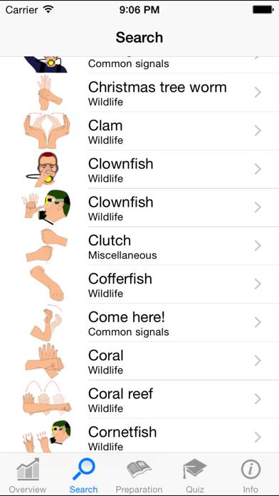 Scuba Diving Hand Signals App screenshot #1