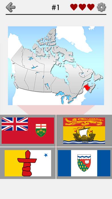 Canadian Provinces and Territories: Quiz of Canada App screenshot #1